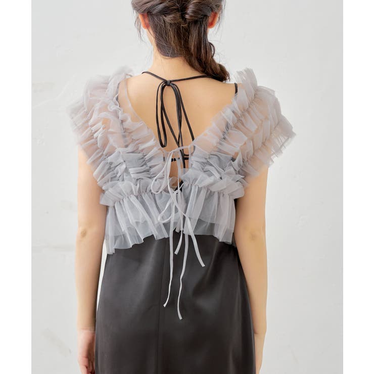 【Chico】チュールベスト+キャミOP | PAL GROUP OUTLET | 詳細画像28 