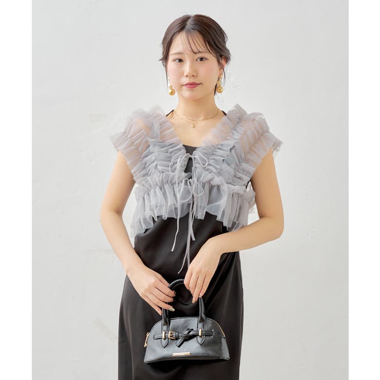 【Chico】チュールベスト+キャミOP | PAL GROUP OUTLET | 詳細画像5 