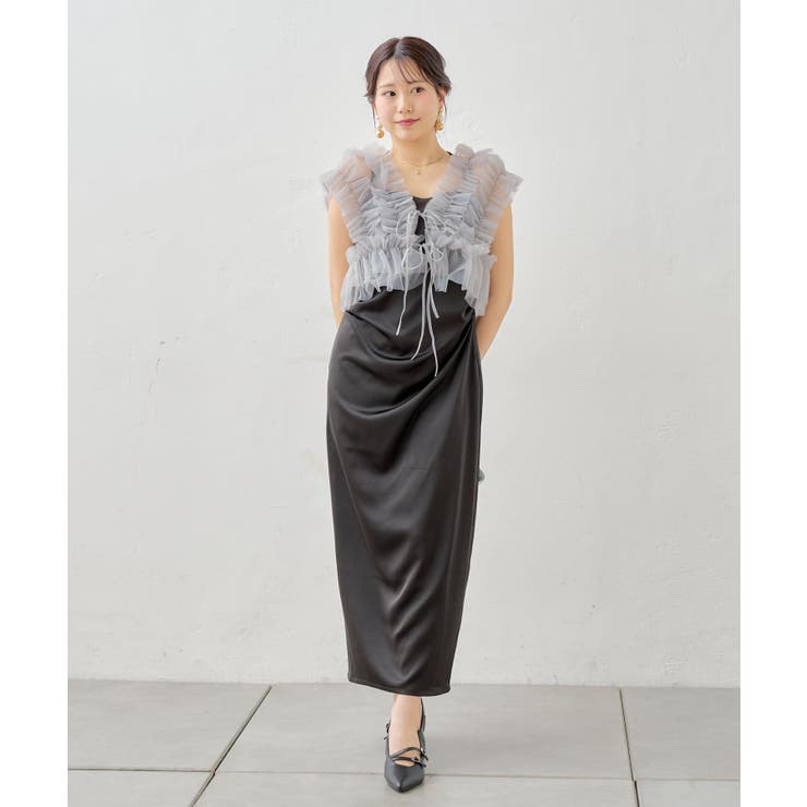 【Chico】チュールベスト+キャミOP | PAL GROUP OUTLET | 詳細画像6 