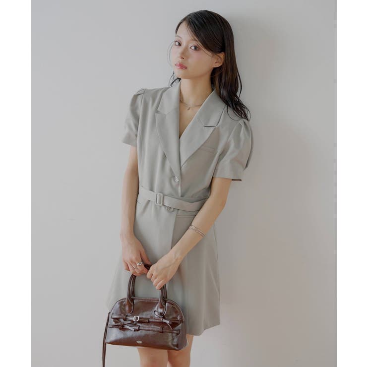 BEI | 【Chico】スーツダブルパフミニOP | PAL GROUP OUTLET