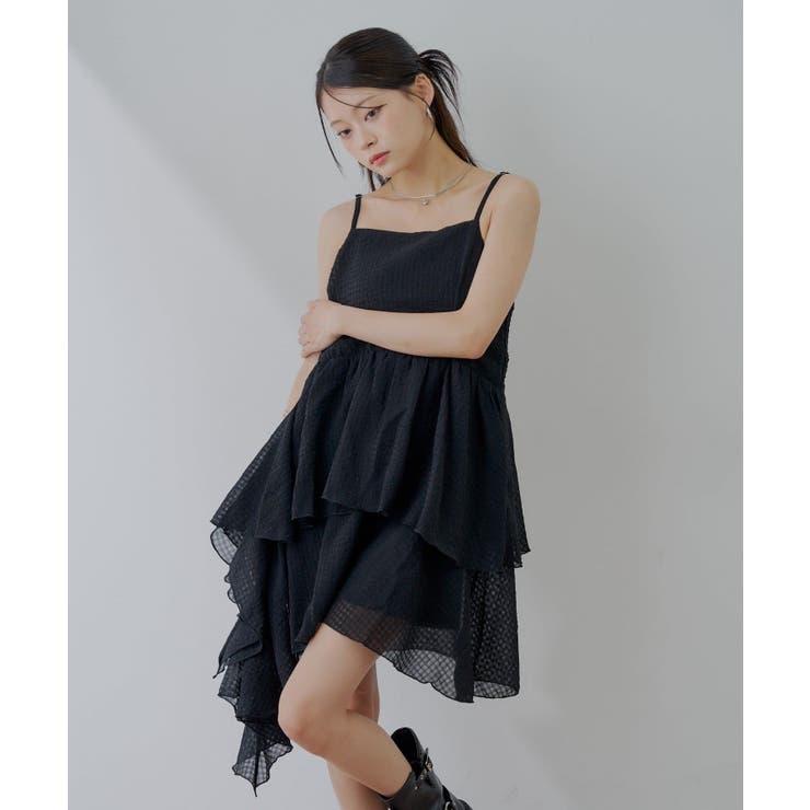 【Chico】ティアードサイドドロップフリルミニOP | PAL GROUP OUTLET | 詳細画像8 