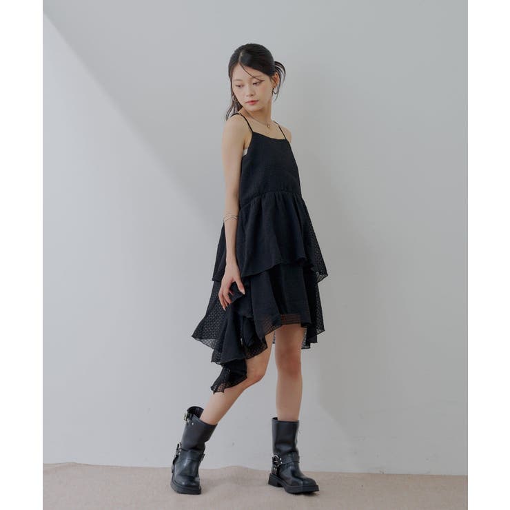 【Chico】ティアードサイドドロップフリルミニOP | PAL GROUP OUTLET | 詳細画像9 