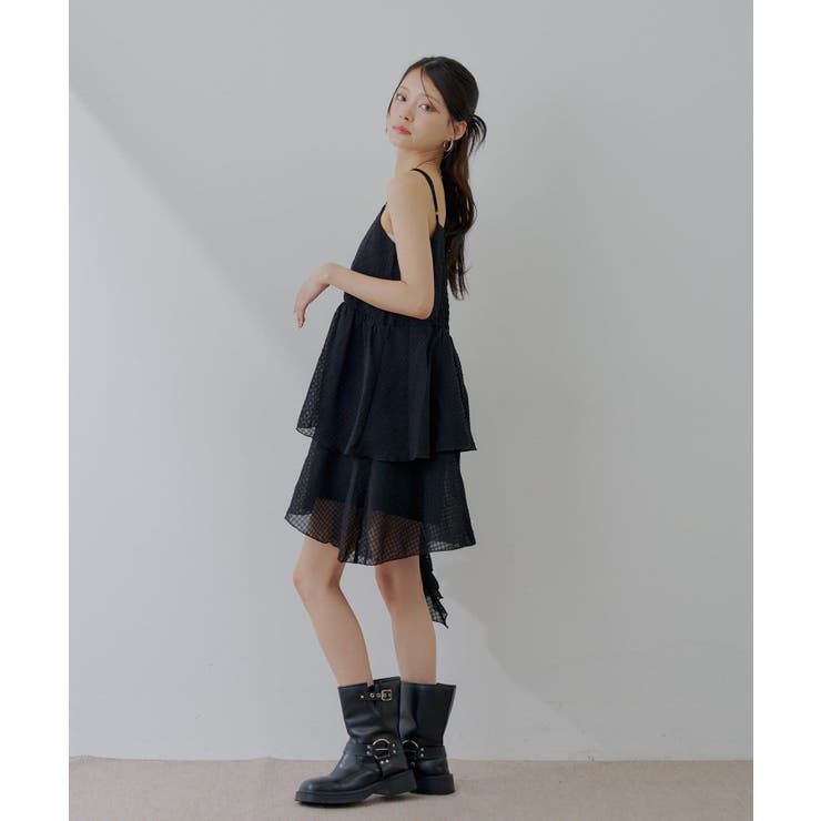 【Chico】ティアードサイドドロップフリルミニOP | PAL GROUP OUTLET | 詳細画像10 
