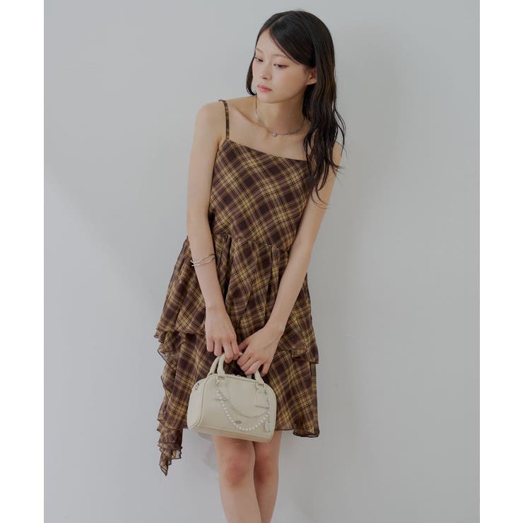 【Chico】ティアードサイドドロップフリルミニOP | PAL GROUP OUTLET | 詳細画像1 