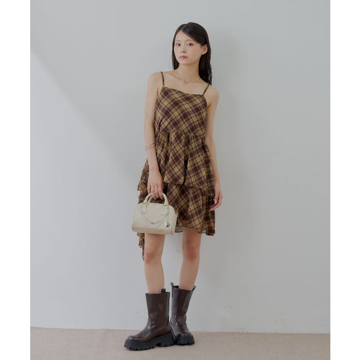 【Chico】ティアードサイドドロップフリルミニOP | PAL GROUP OUTLET | 詳細画像2 