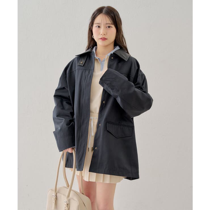 Chico】襟レザーZIPトレンチJKT[品番：PALW0007892]｜PAL GROUP OUTLET