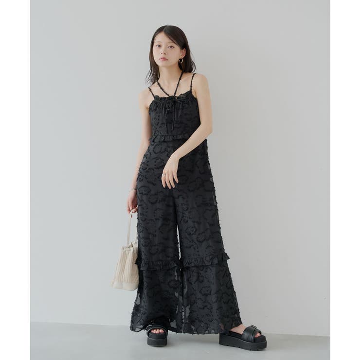 【Chico】シアーフラワーホルターネックベアサロペット | PAL GROUP OUTLET | 詳細画像9 