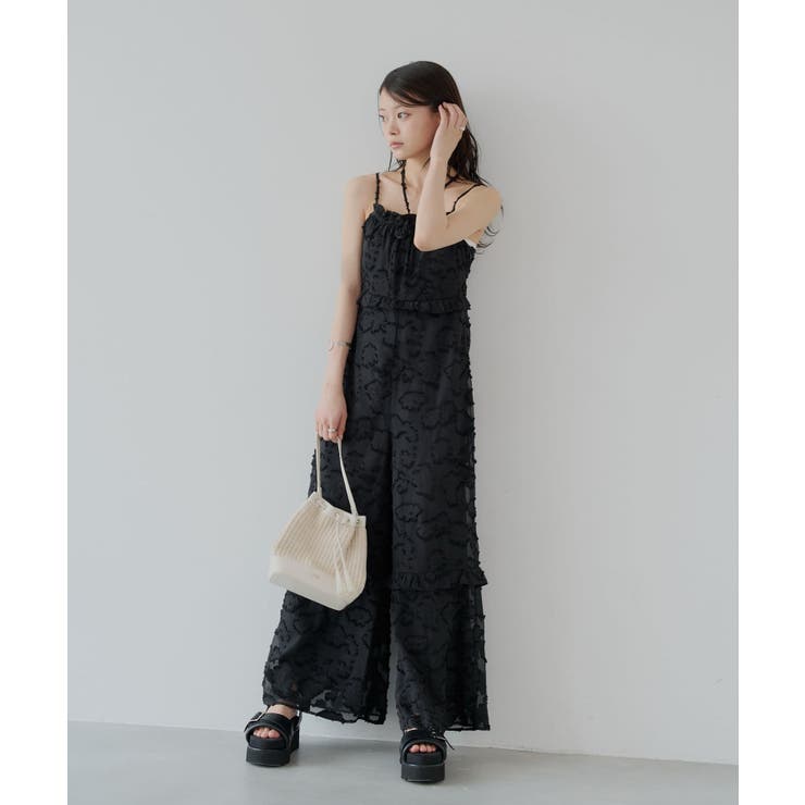 【Chico】シアーフラワーホルターネックベアサロペット | PAL GROUP OUTLET | 詳細画像13 