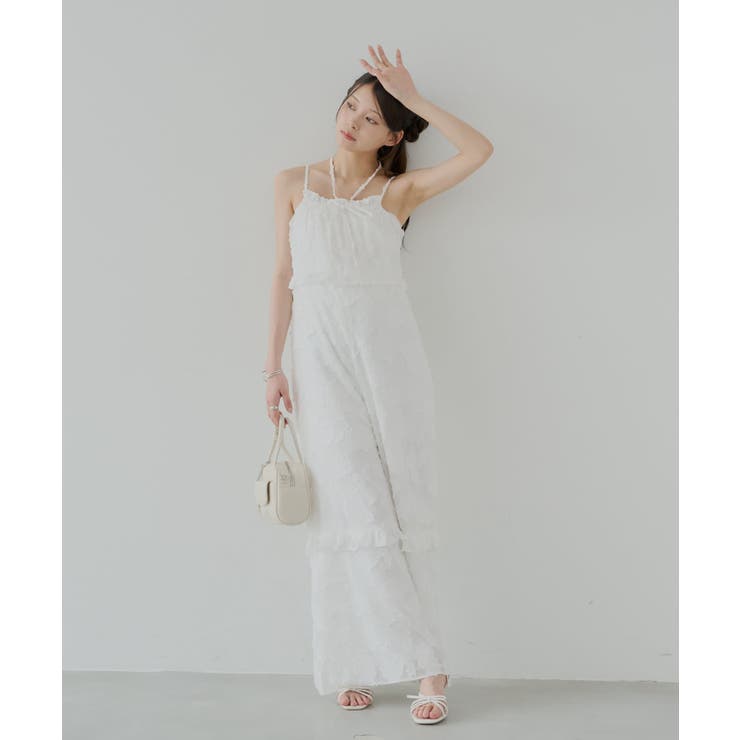 【Chico】シアーフラワーホルターネックベアサロペット | PAL GROUP OUTLET | 詳細画像6 