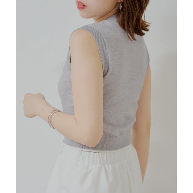 【Chico】フラワーモチーフノースリベスト | PAL GROUP OUTLET | 詳細画像15 