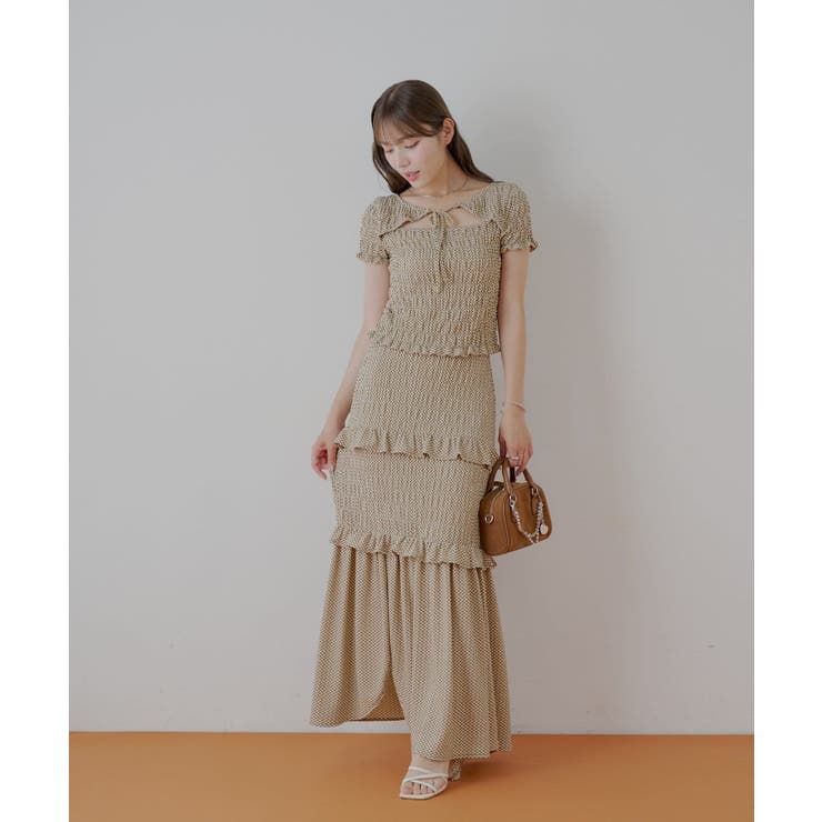 【Chico】ギンガムフロントリボンボレロデザインT | PAL GROUP OUTLET | 詳細画像28 