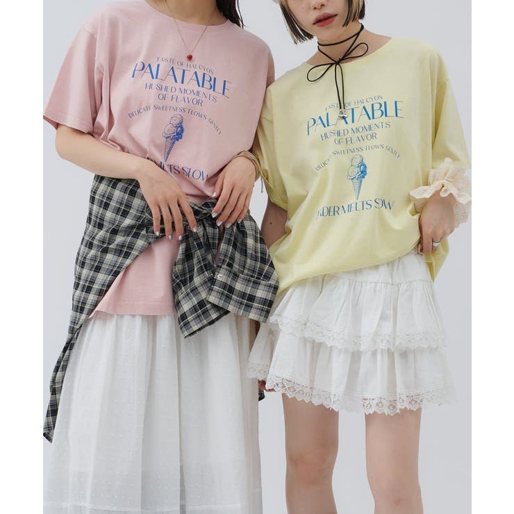 PNK | 【w closet】アイスプリントBIGTee | PAL GROUP OUTLET