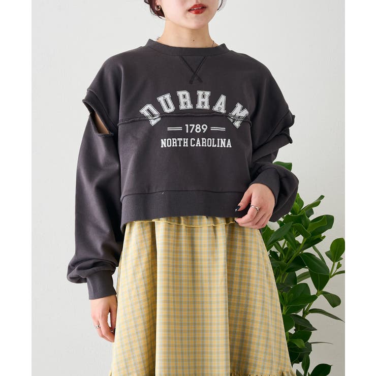 【w closet】肩スリットロゴスウェット | PAL GROUP OUTLET | 詳細画像1 