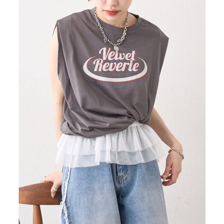 【w closet】ロゴノースリタンクT | PAL GROUP OUTLET | 詳細画像23 