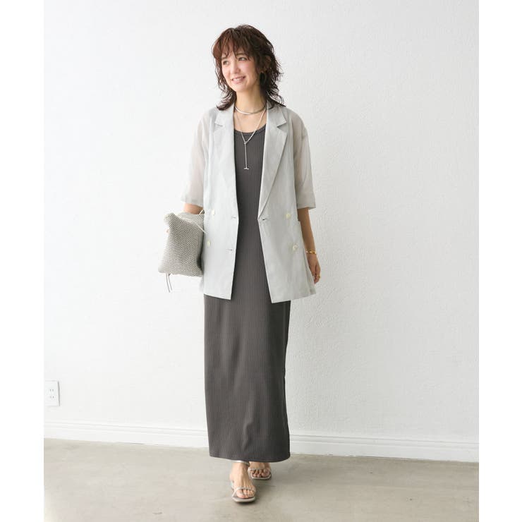 【RIVE DROITE】ラミーハーフスリーブJK | PAL GROUP OUTLET | 詳細画像1 