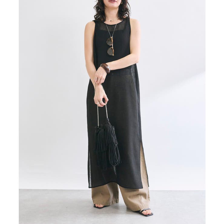 BK | 【RIVE DROITE】カラミメッシュリーンワンピース | PAL GROUP OUTLET