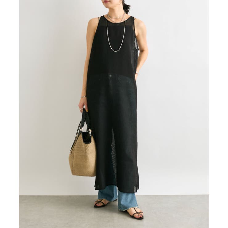 【RIVE DROITE】カラミメッシュリーンワンピース | PAL GROUP OUTLET | 詳細画像8 