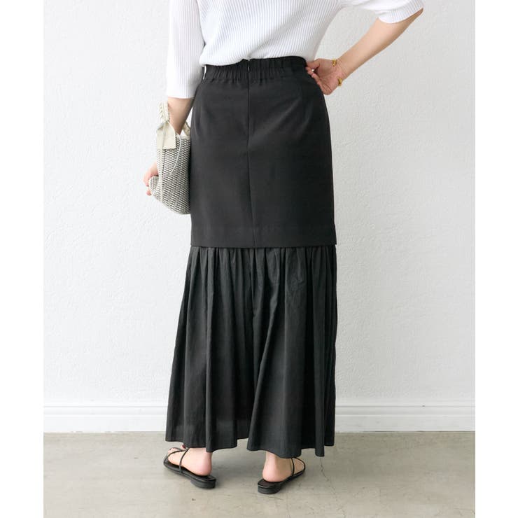 【RIVE DROITE】シアー切替ギャザーマーメイドSK | PAL GROUP OUTLET | 詳細画像15 