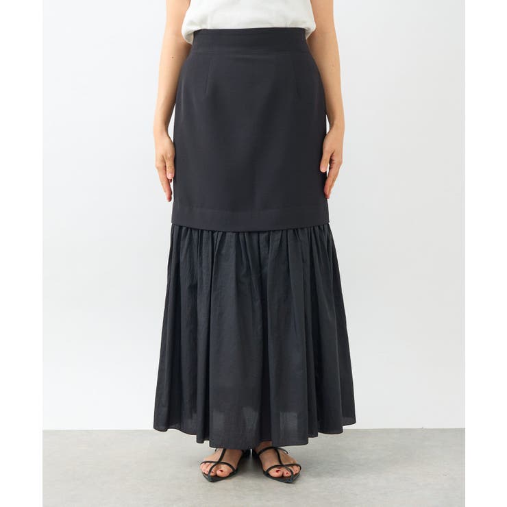 【RIVE DROITE】シアー切替ギャザーマーメイドSK | PAL GROUP OUTLET | 詳細画像16 