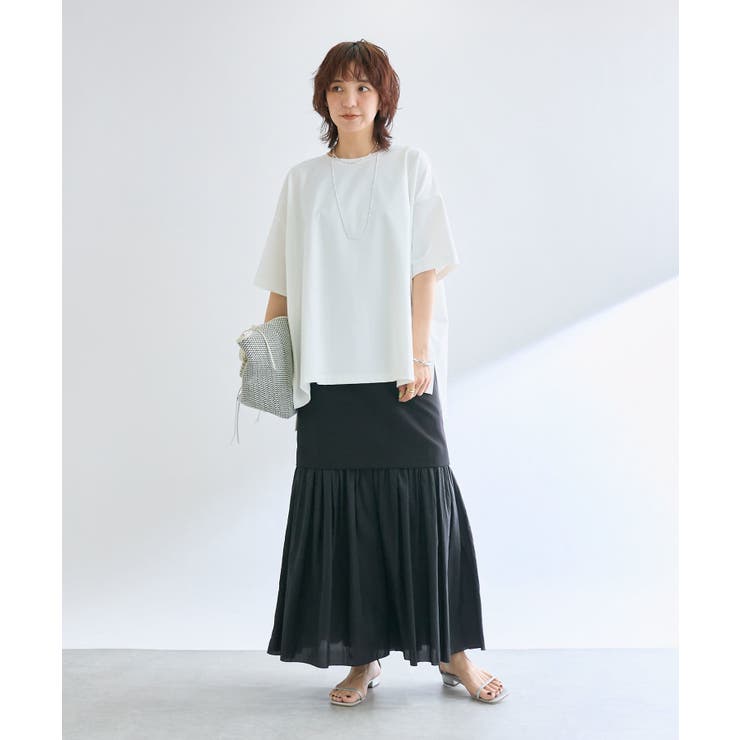 【RIVE DROITE】シアー切替ギャザーマーメイドSK | PAL GROUP OUTLET | 詳細画像9 