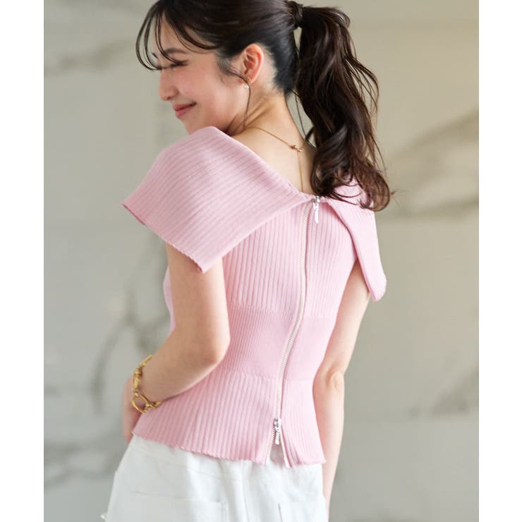 【La boutique BonBon】ZIP２WAYニット | PAL GROUP OUTLET | 詳細画像3 