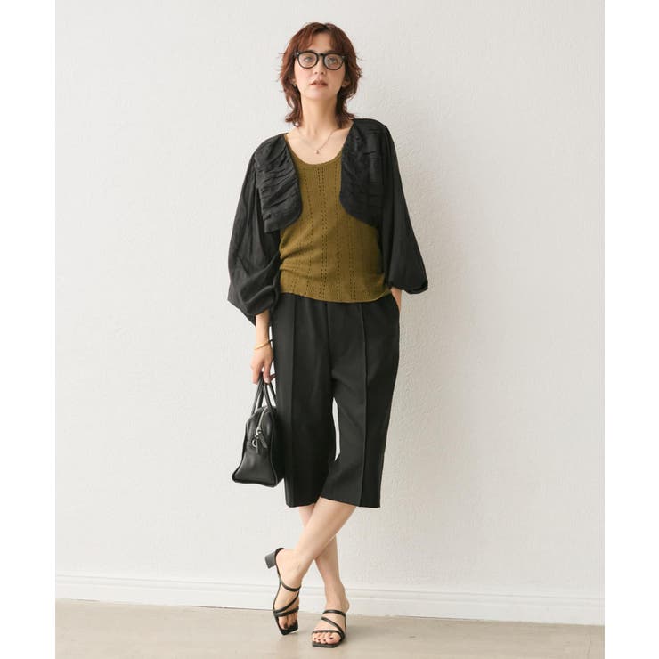 【RIVE DROITE】? Niceギャザーボレロ | PAL GROUP OUTLET | 詳細画像17 