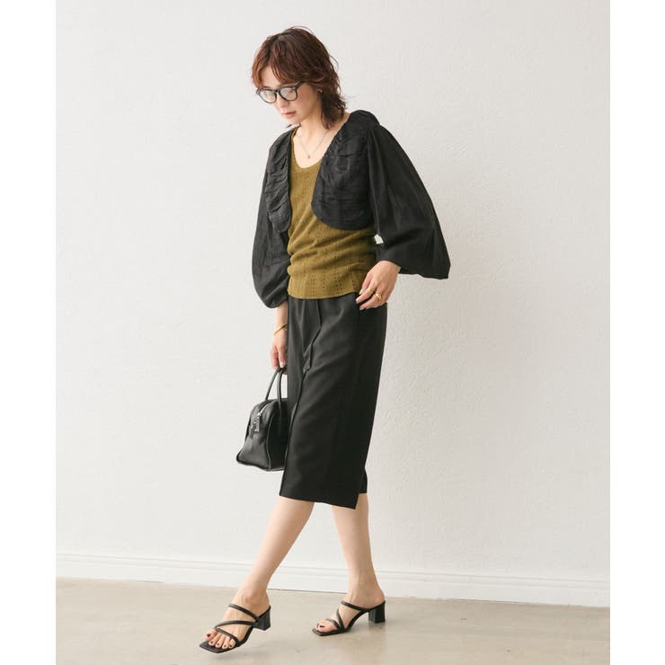 【RIVE DROITE】? Niceギャザーボレロ | PAL GROUP OUTLET | 詳細画像19 