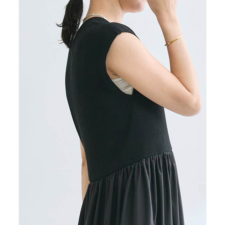 【RIVE DROITE】ニットドッキングティアードOP | PAL GROUP OUTLET | 詳細画像6 