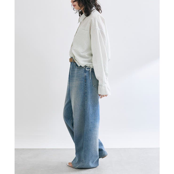 【RIVE DROITE】ストライプドロストシャツ | PAL GROUP OUTLET | 詳細画像3 