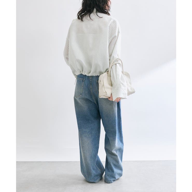 【RIVE DROITE】ストライプドロストシャツ | PAL GROUP OUTLET | 詳細画像4 