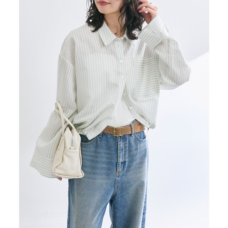 【RIVE DROITE】ストライプドロストシャツ | PAL GROUP OUTLET | 詳細画像5 