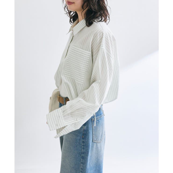 【RIVE DROITE】ストライプドロストシャツ | PAL GROUP OUTLET | 詳細画像6 