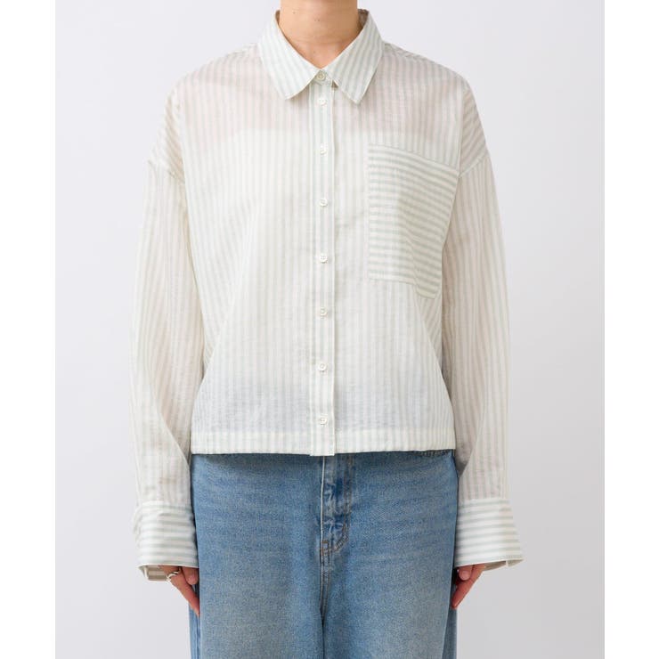 【RIVE DROITE】ストライプドロストシャツ | PAL GROUP OUTLET | 詳細画像8 