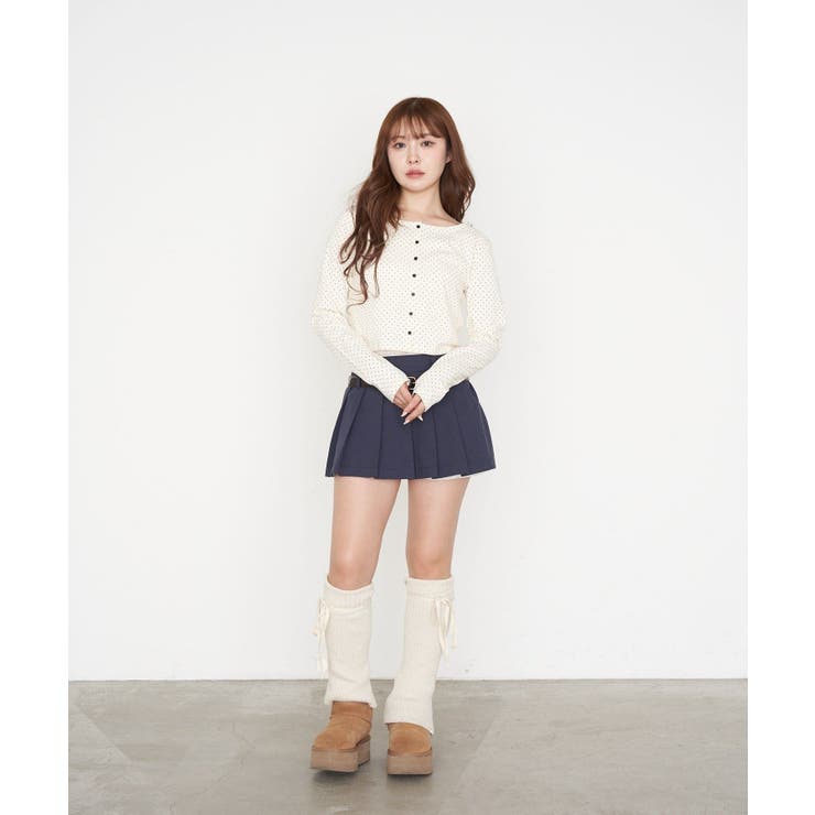 【RAY CASSIN】レイヤードベルト付プリーツミニ | PAL GROUP OUTLET | 詳細画像2 