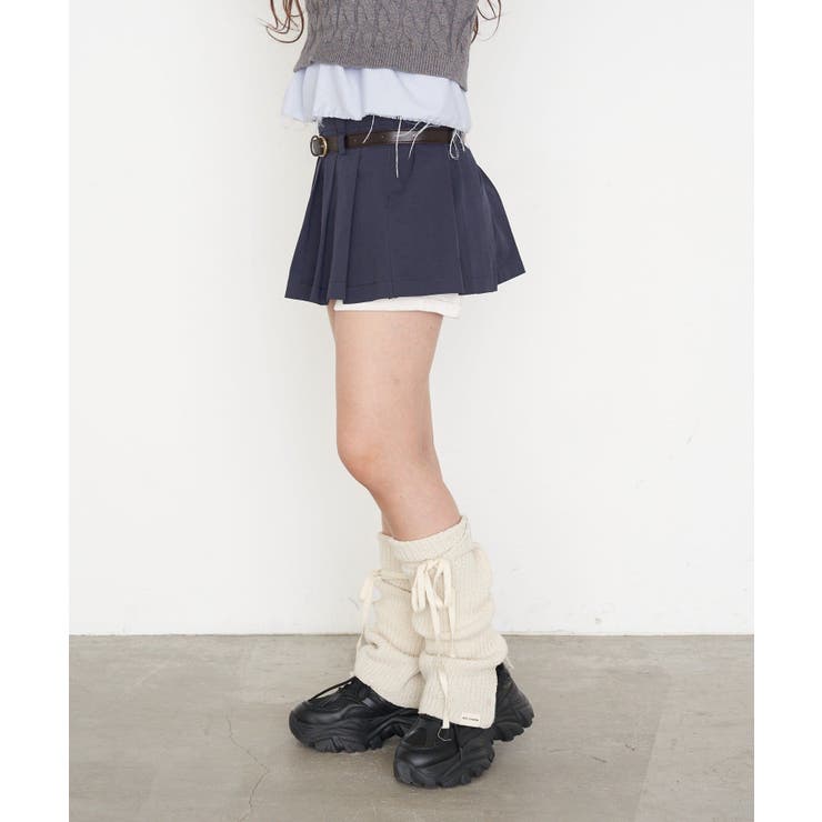 【RAY CASSIN】レイヤードベルト付プリーツミニ | PAL GROUP OUTLET | 詳細画像7 