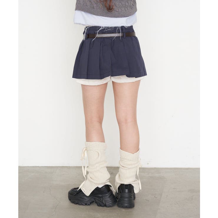 【RAY CASSIN】レイヤードベルト付プリーツミニ | PAL GROUP OUTLET | 詳細画像8 