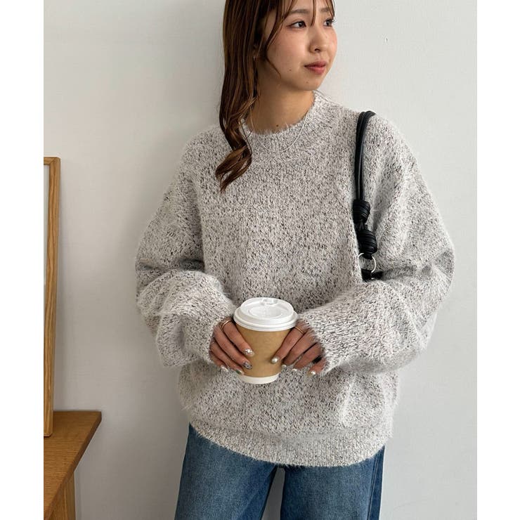 【Discoat】メランジシャギーニット | PAL GROUP OUTLET | 詳細画像1 