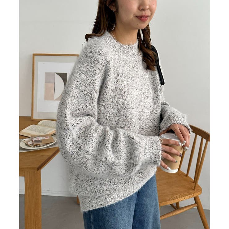 【Discoat】メランジシャギーニット | PAL GROUP OUTLET | 詳細画像2 