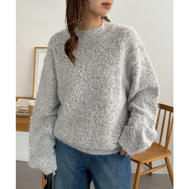 【Discoat】メランジシャギーニット | PAL GROUP OUTLET | 詳細画像3 