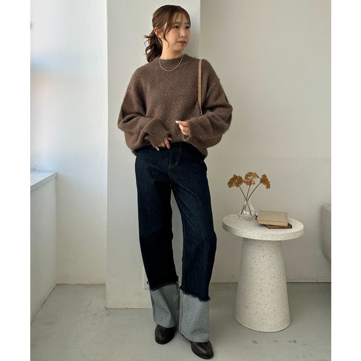 【Discoat】メランジシャギーニット | PAL GROUP OUTLET | 詳細画像14 