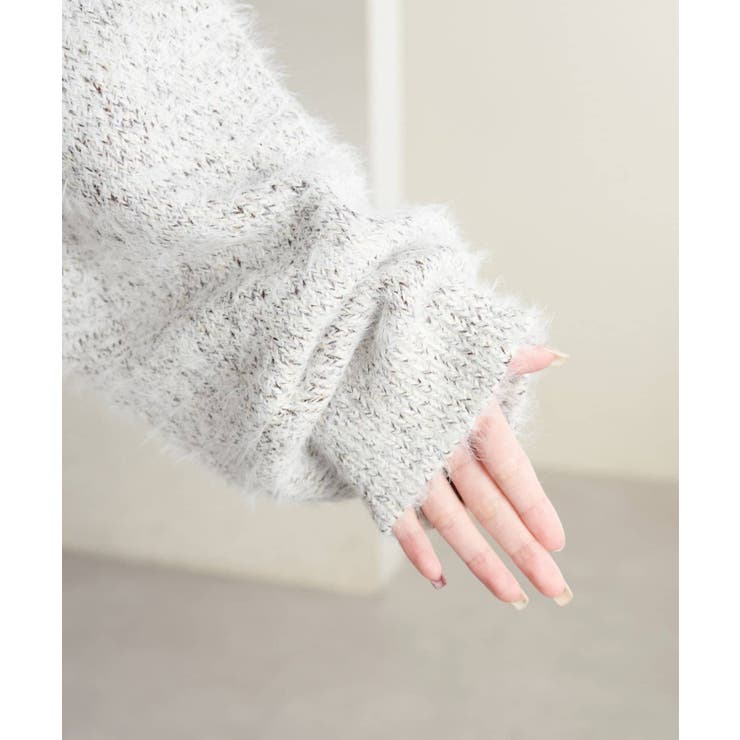 【Discoat】メランジシャギーニット | PAL GROUP OUTLET | 詳細画像24 