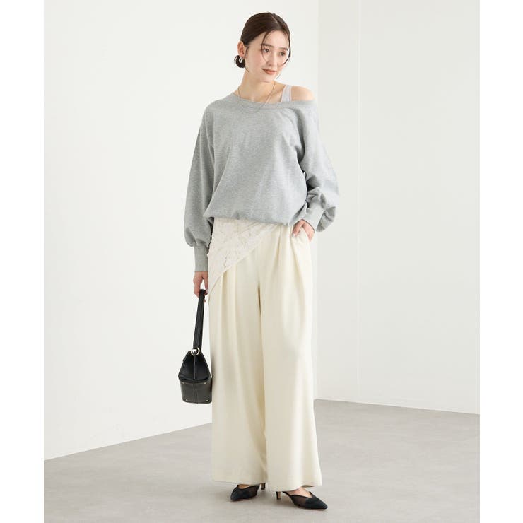 【RIVE DROITE】ボートネック2wayスウェット | PAL GROUP OUTLET | 詳細画像1 