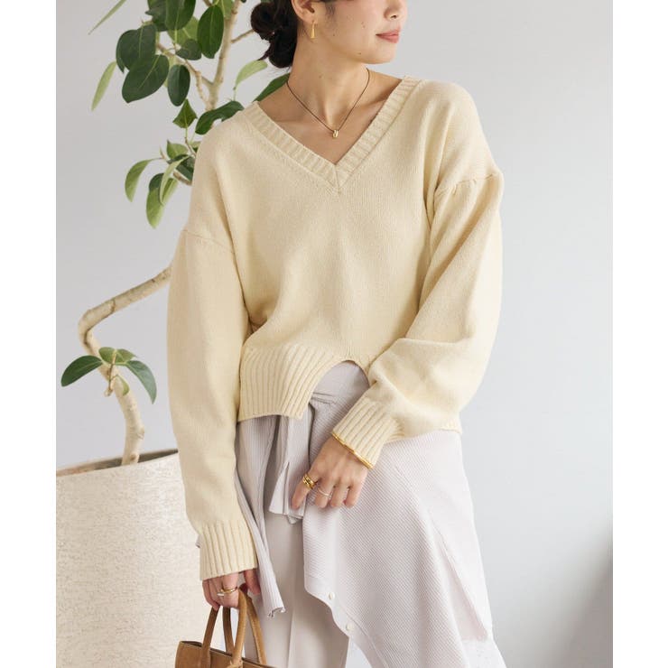 【RIVE DROITE】ギャザースリーブオーバーニット | PAL GROUP OUTLET | 詳細画像6 