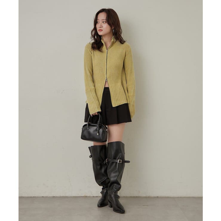 【mline】ダブルZIPリブカーディガン | PAL GROUP OUTLET | 詳細画像19 