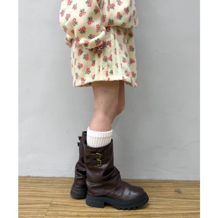 【w closet】花柄フリースミニスカート | PAL GROUP OUTLET | 詳細画像5 