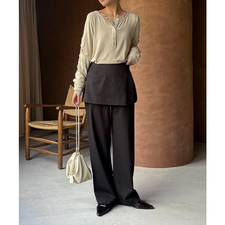 【CAPRICIEUX LE'MAGE】インナーSET袖ギャザーヘンリーＴ | PAL GROUP OUTLET | 詳細画像9 