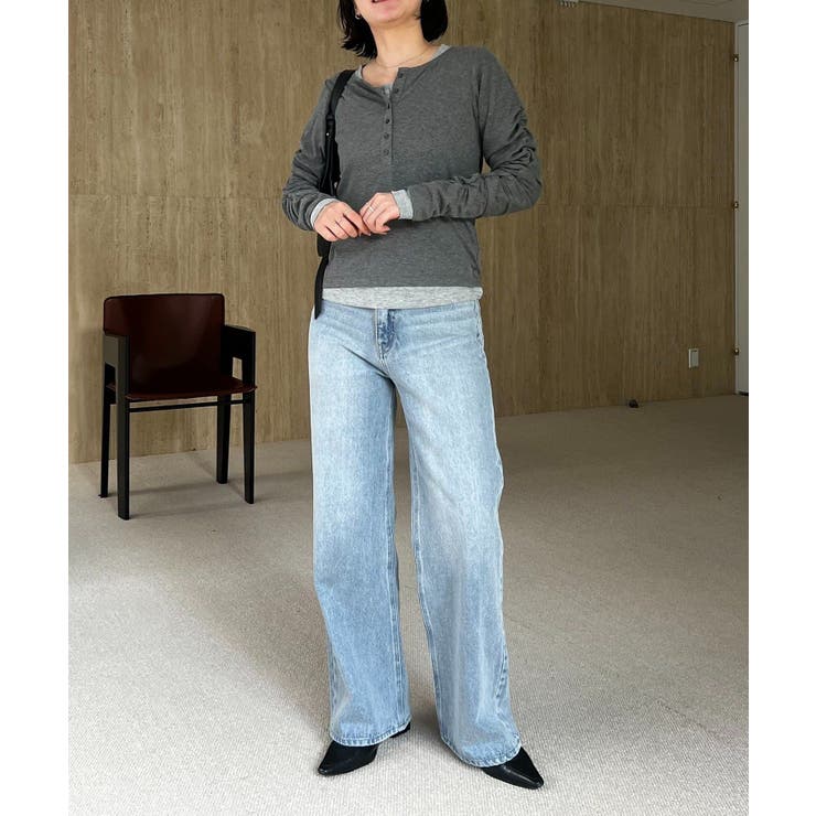 【CAPRICIEUX LE'MAGE】インナーSET袖ギャザーヘンリーＴ | PAL GROUP OUTLET | 詳細画像20 