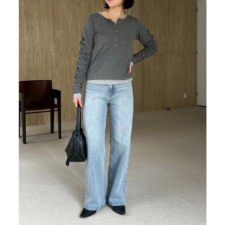 【CAPRICIEUX LE'MAGE】インナーSET袖ギャザーヘンリーＴ | PAL GROUP OUTLET | 詳細画像23 