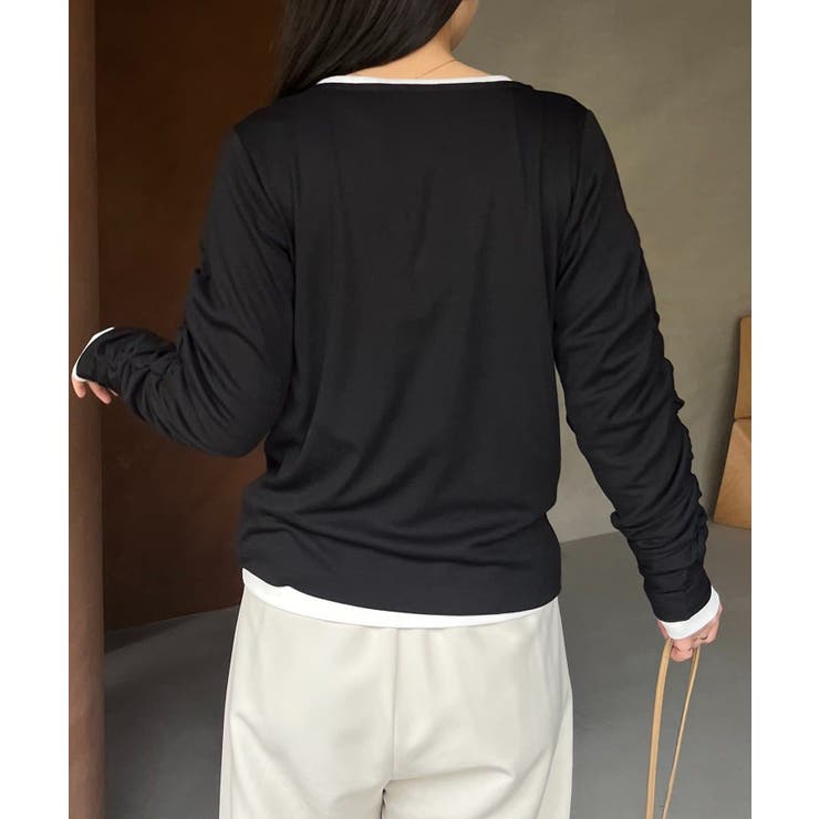 【CAPRICIEUX LE'MAGE】インナーSET袖ギャザーヘンリーＴ | PAL GROUP OUTLET | 詳細画像35 