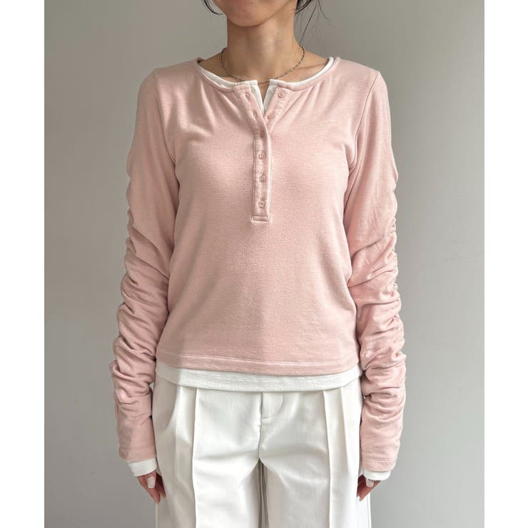 【CAPRICIEUX LE'MAGE】インナーSET袖ギャザーヘンリーＴ | PAL GROUP OUTLET | 詳細画像37 